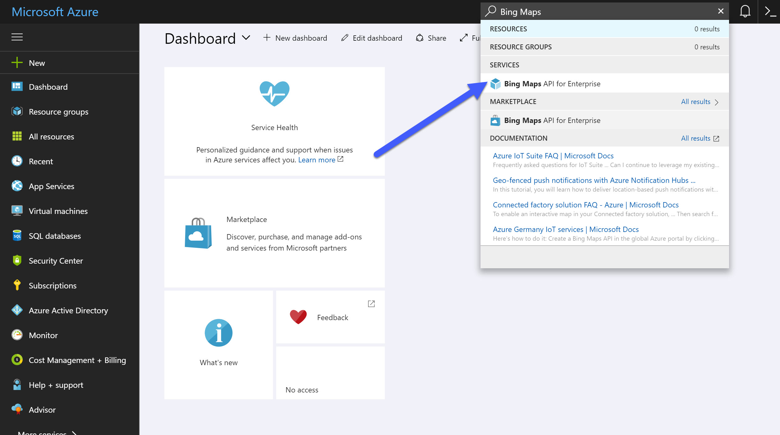 Get A Bing Maps Key From Azure Sales Territory Management Software 