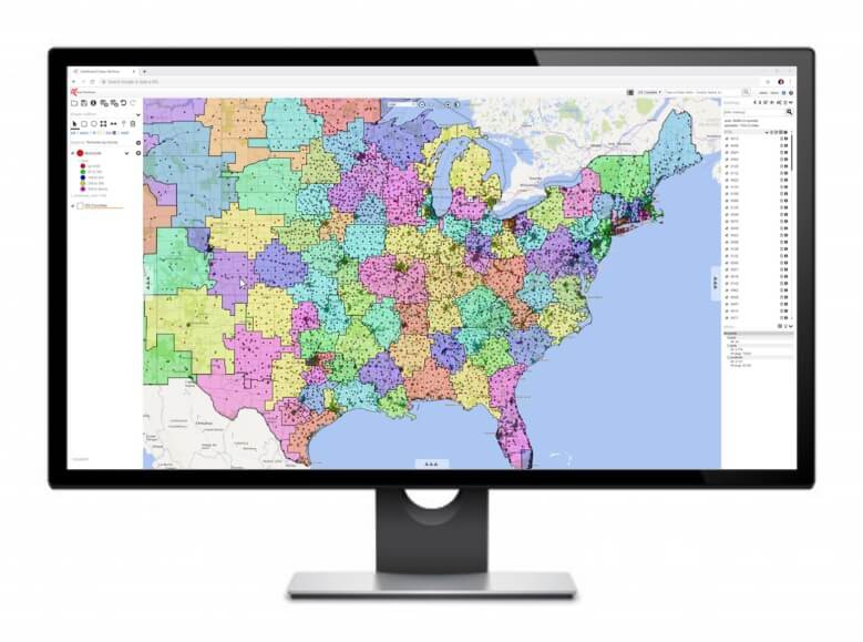 Realign sales territories with sales mapping software