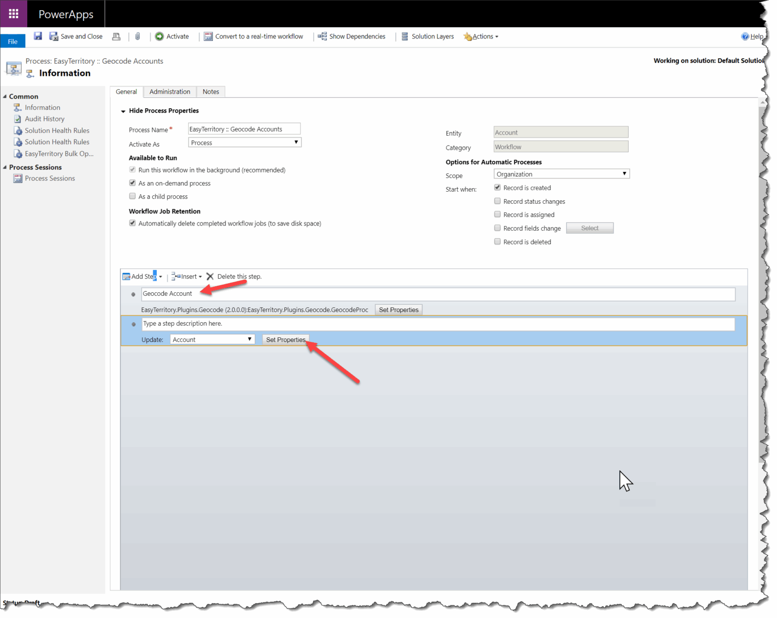 Geocoding Workflow Plugin for Dynamics 365 | EasyTerritory