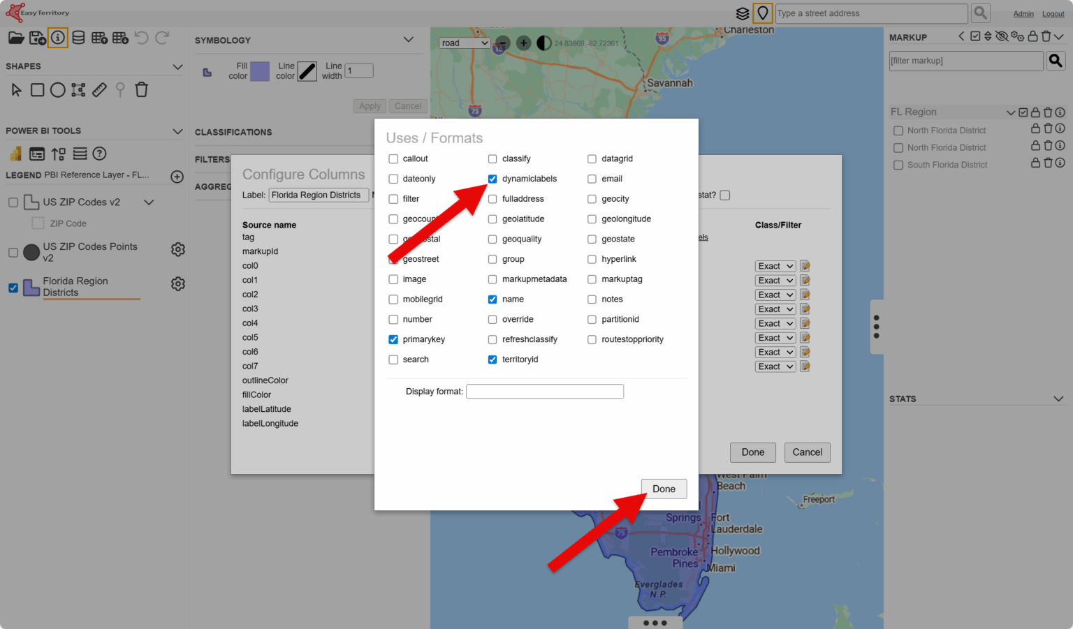 Bi Level Reference Reference Layers (Territory Visual for Power BI) | EasyTerritory