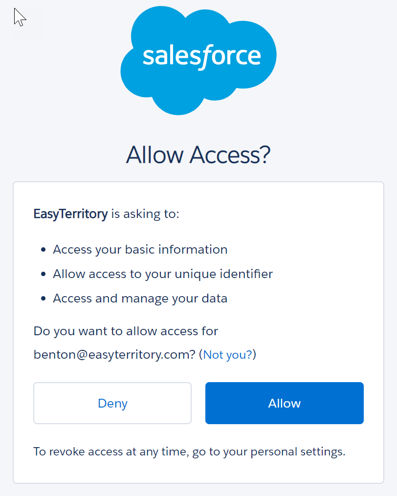 SalesforceAllowAccess